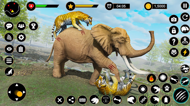 #2. Wild Tiger Simulator Animal 3D (Android) By: Fusion Games Studio