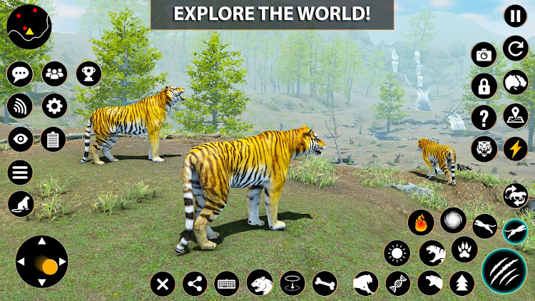 #3. Wild Tiger Simulator Animal 3D (Android) By: Fusion Games Studio