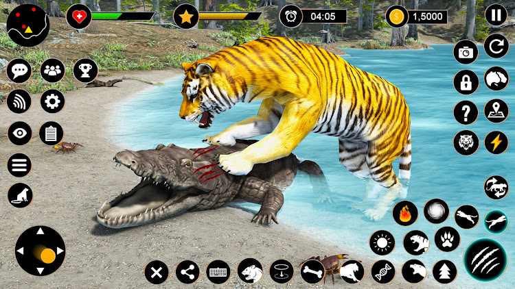 #4. Wild Tiger Simulator Animal 3D (Android) By: Fusion Games Studio