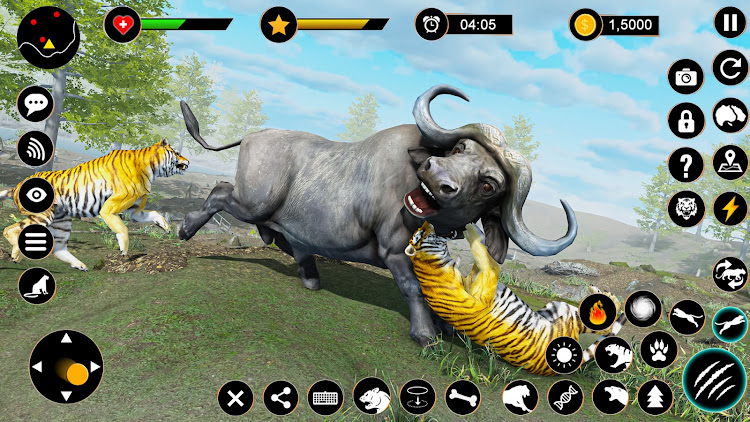 #10. Wild Tiger Simulator Animal 3D (Android) By: Fusion Games Studio