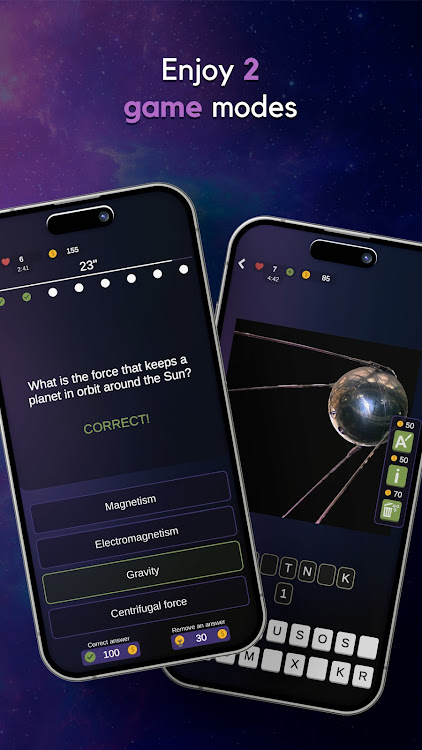 #2. AstroQuiz - Learn Astronomy (Android) By: Tarter Studio