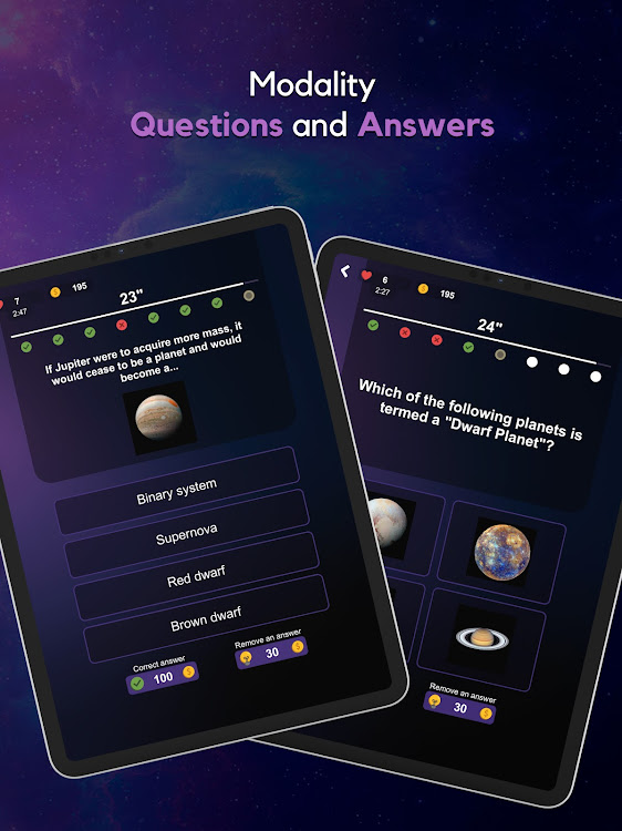 #9. AstroQuiz - Learn Astronomy (Android) By: Tarter Studio