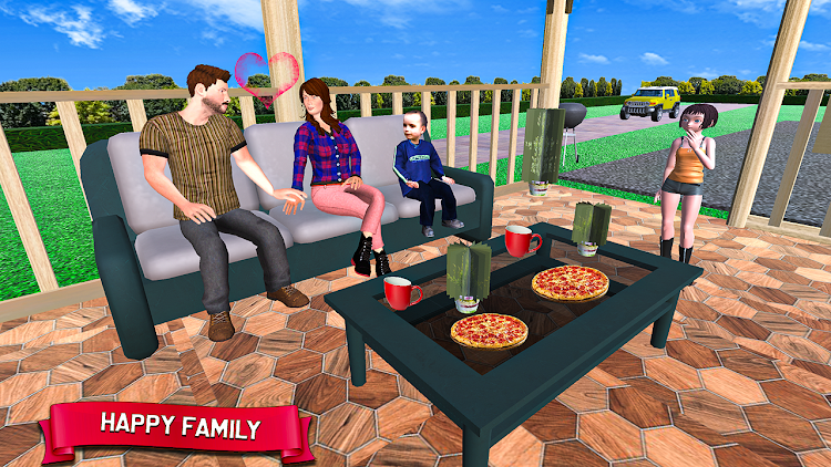 #3. Virtual Police Dad Sim 3D (Android) By: Gamepause Studio