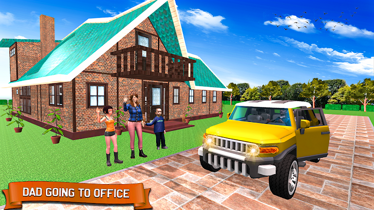 #6. Virtual Police Dad Sim 3D (Android) By: Gamepause Studio