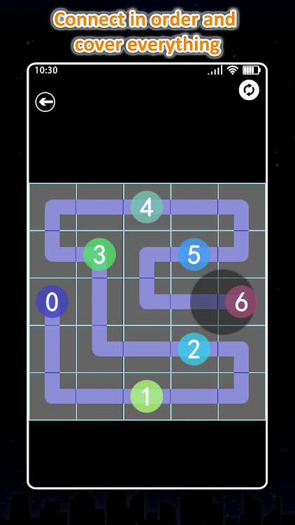 #7. Dot Connect:match color dots (Android) By: 休闲益智小站