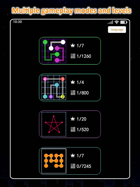 #8. Dot Connect:match color dots (Android) By: 休闲益智小站