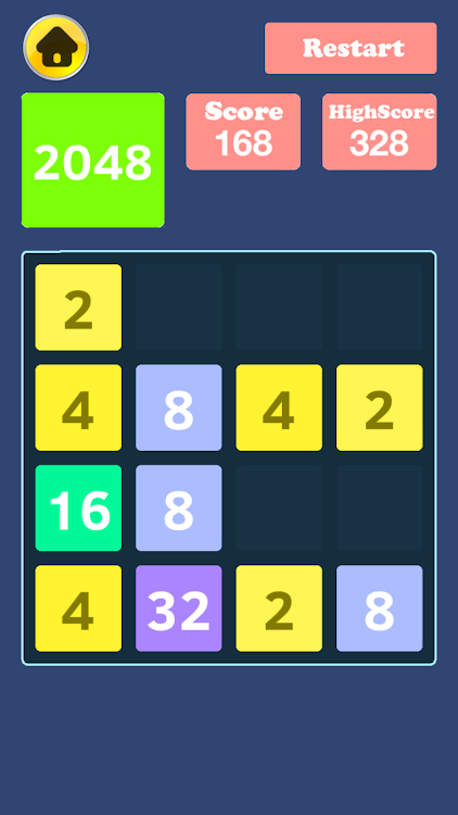 #2. 2048 And Freaking Maths (Android) By: ENVR Games Studio