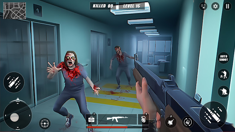 #5. Zombie Hunting: Offline Games (Android) By: Creative Adventure Games