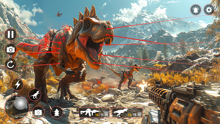 #5. Dino Hunting Dinosaur Games 3D (Android) By: GameSprout