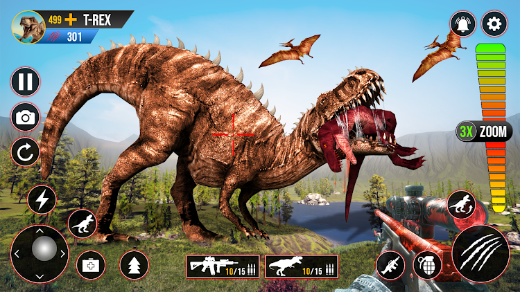 #6. Dino Hunting Dinosaur Games 3D (Android) By: GameSprout