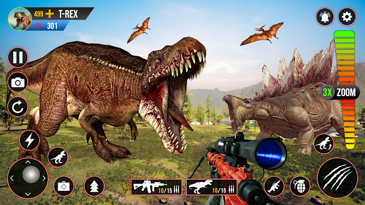 #7. Dino Hunting Dinosaur Games 3D (Android) By: GameSprout