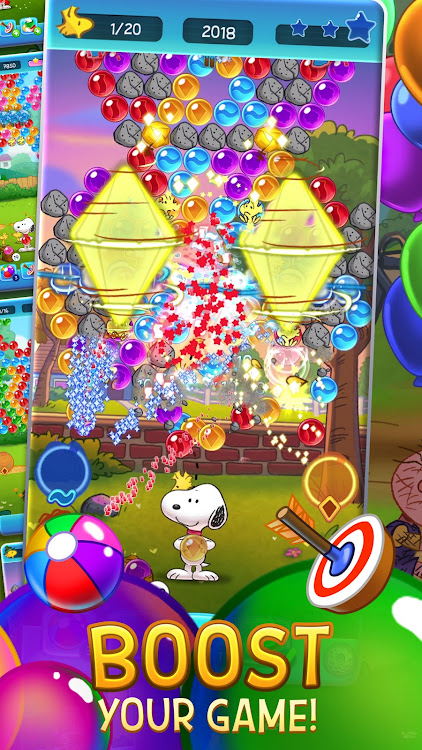 #4. Bubble Shooter - Snoopy POP! (Android) By: Jam City, Inc.