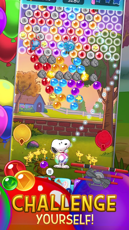 #6. Bubble Shooter - Snoopy POP! (Android) By: Jam City, Inc.