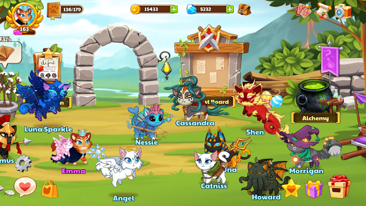 #6. Castle Cats - Idle Hero RPG (Android) By: PocApp Studios