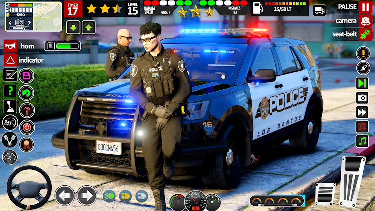 #2. Police Car simulator Cop Games (Android) By: Action Hive