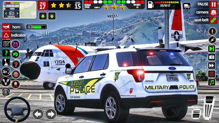 #4. Police Car simulator Cop Games (Android) By: Action Hive