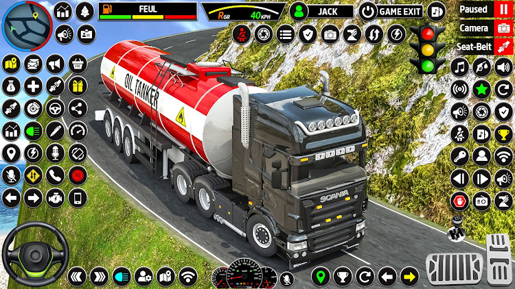 #2. US Truck Game Truck Driving 3D (Android) By: Ecno Byte