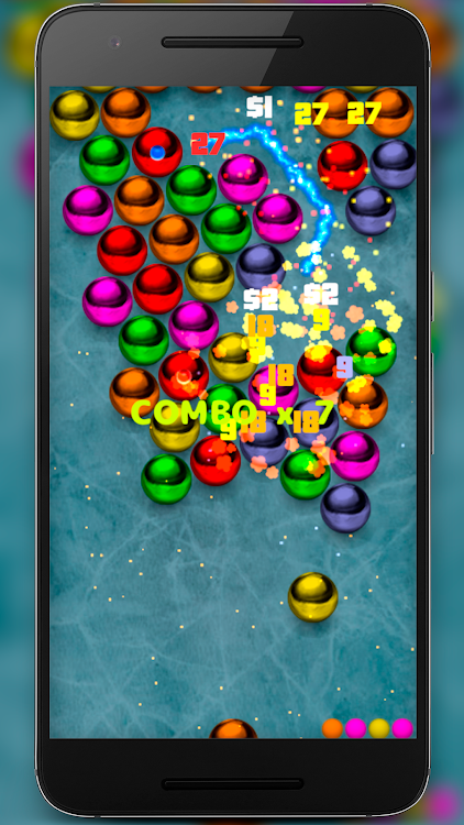 #3. Magnetic balls bubble shoot (Android) By: 100500GAMES LLC