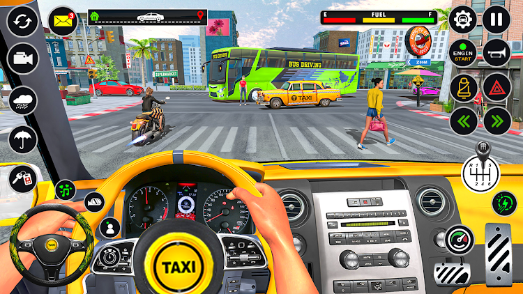 #3. US Taxi Car Parking Simulator (Android) By: Game in Motion