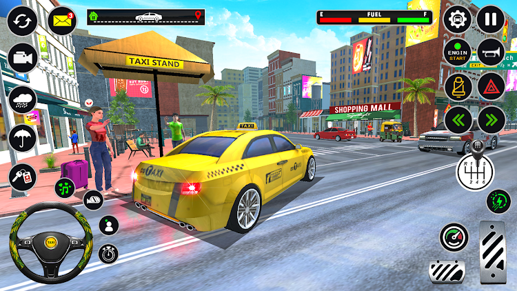 #4. US Taxi Car Parking Simulator (Android) By: Game in Motion