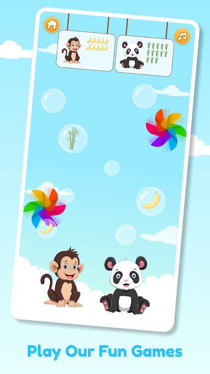 #6. Pop & Learn: Toddler Balloons (Android) By: Too Funny Artists