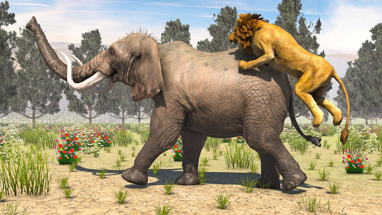 #2. Wild Lion: Lion Simulator Game (Android) By: Gaming Aster