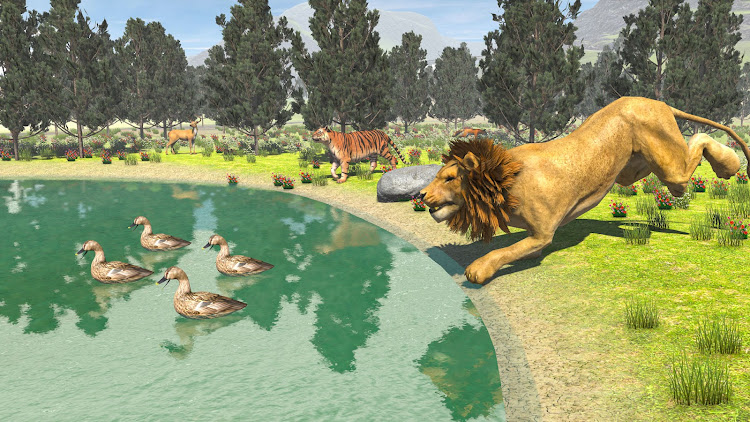 #3. Wild Lion: Lion Simulator Game (Android) By: Gaming Aster