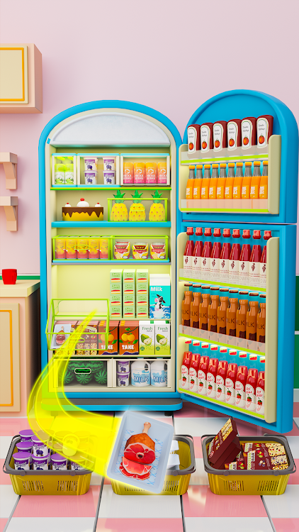 #3. Fill the Fridge 3D (Android) By: Kunhar Games