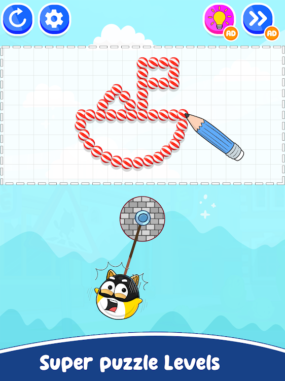 #3. Draw it out: Tricky Game (Android) By: VarilaAims