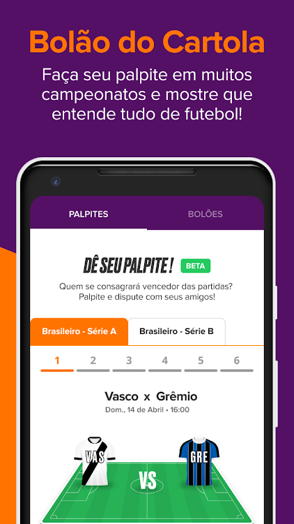 #6. Cartola Oficial (Android) By: Globo Comunicação e Participações S.A.