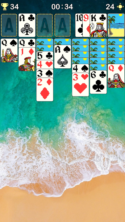 #3. Classic Solitaire "CardMaster" (Android) By: Red Gem Games