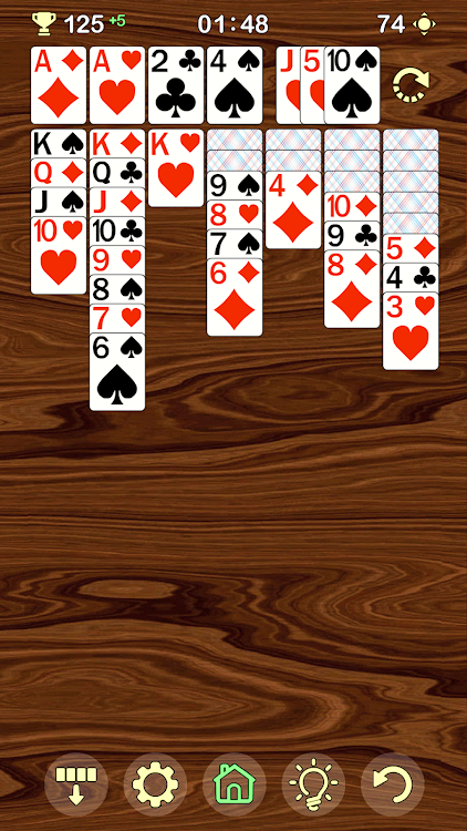 #7. Solitaire - Daily Challenges (Android) By: Red Gem Games