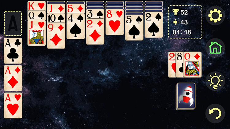 #10. Classic Solitaire "CardMaster" (Android) By: Red Gem Games