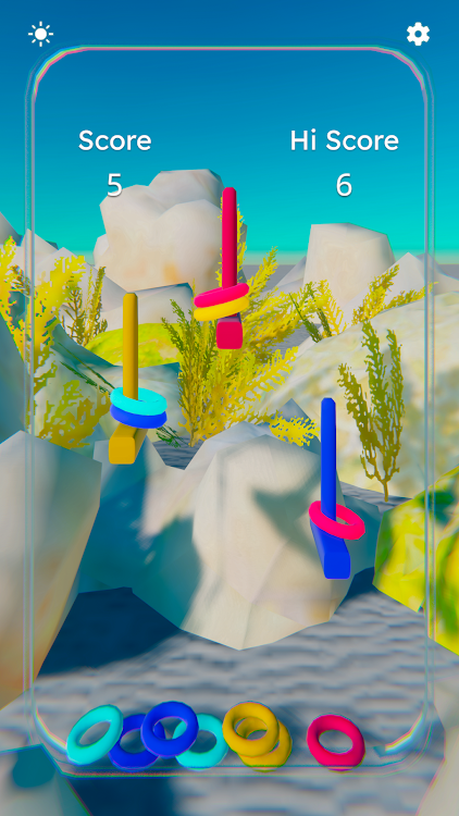 #2. Water Ring Toss (Android) By: Desert Hare Studios