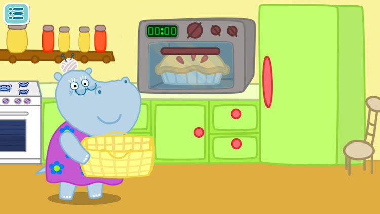 #3. Good morning. Educational game (Android) By: Hippo Kids Games