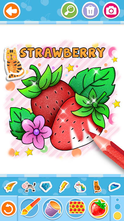 #3. Fruits and Vegetables Coloring (Android) By: Baram FZE