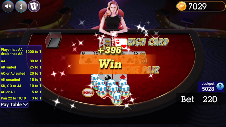 #6. Texas Holdem Progressive Poker (Android) By: Blue Wind Studio