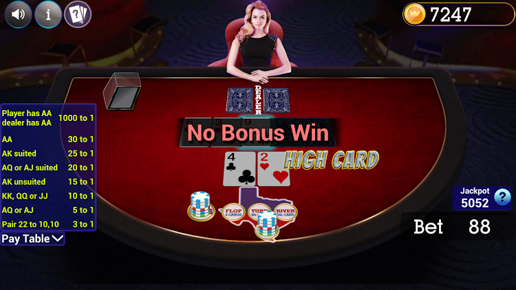 #8. Texas Holdem Progressive Poker (Android) By: Blue Wind Studio