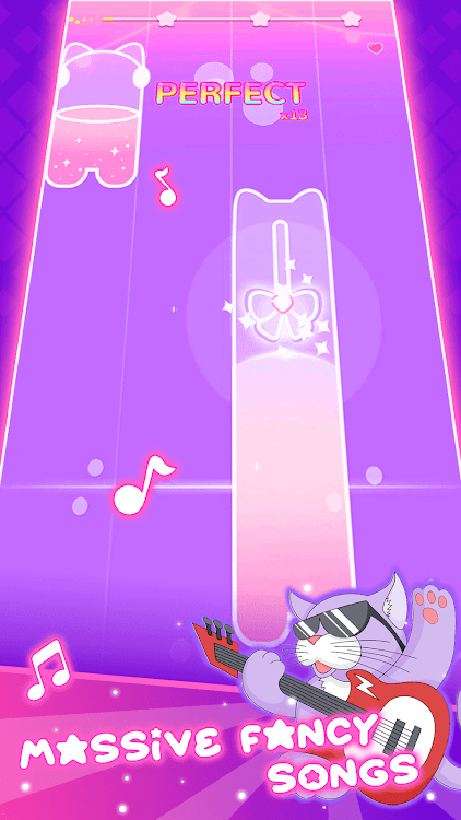 #2. Dream Notes: Cute Music Game (Android) By: Three Cookers Game