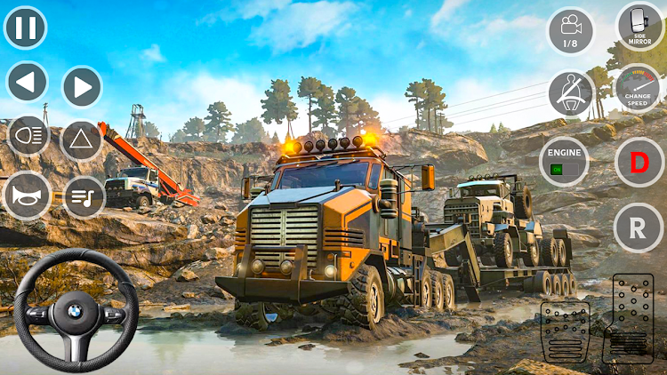 #3. Mud Truck Simulator 2023 (Android) By: Games Rack Studio