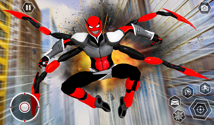 #2. Black Spider Rope SuperHero (Android) By: Gamepoint world