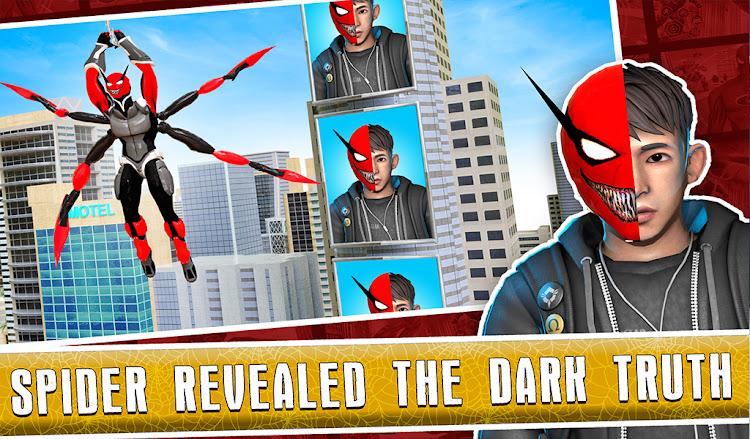 #3. Black Spider Rope SuperHero (Android) By: Gamepoint world