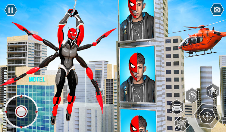 #4. Black Spider Rope SuperHero (Android) By: Gamepoint world