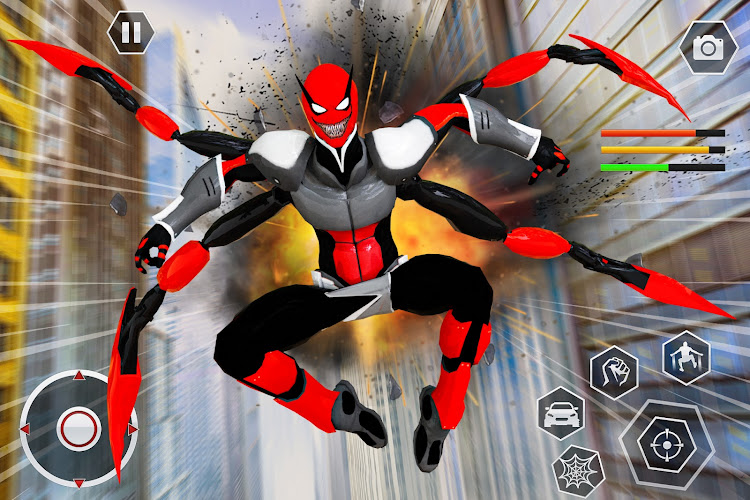 #10. Black Spider Rope SuperHero (Android) By: Gamepoint world