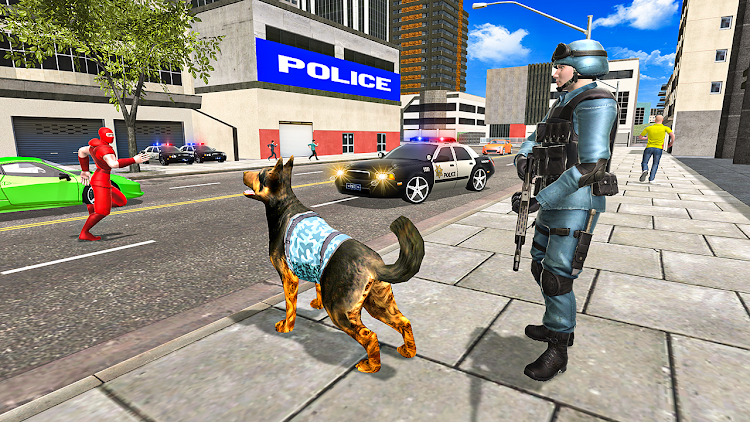 #2. US Police Security Dog Chase (Android) By: Gamepause Studio