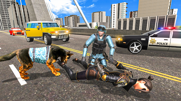 #4. US Police Security Dog Chase (Android) By: Gamepause Studio