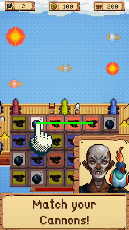 #2. Pirate Match 3: Cannon Clash (Android) By: Tutatago