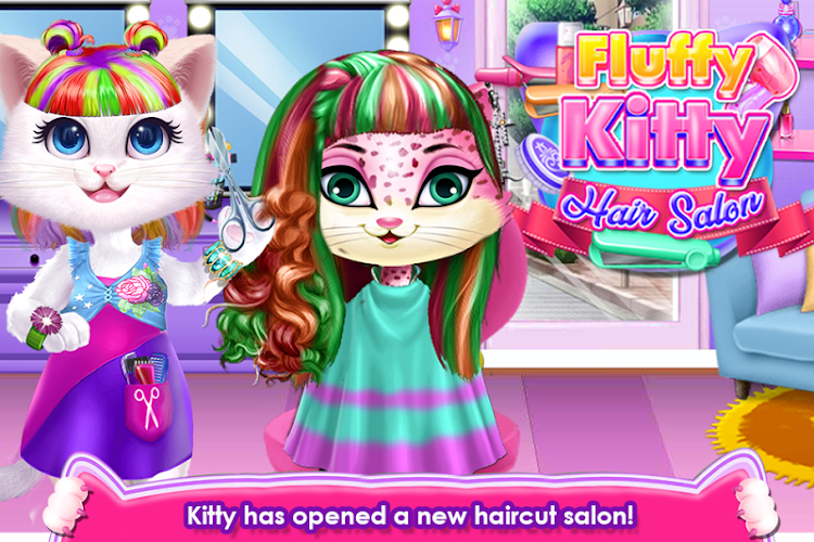 #3. Fluffy Kitty Hair Salon (Android) By: rosytales