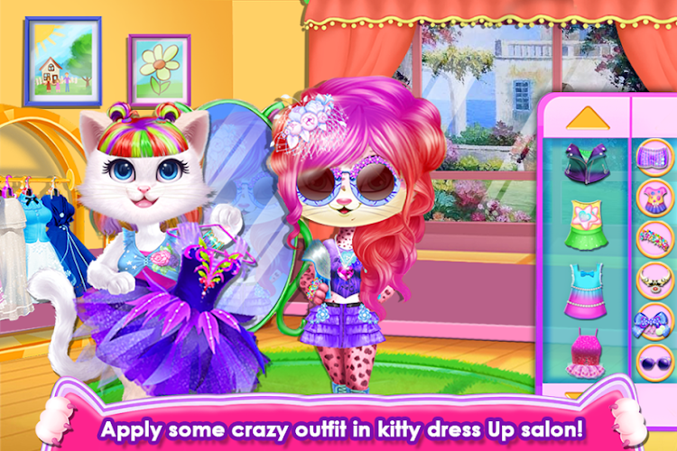 #7. Fluffy Kitty Hair Salon (Android) By: rosytales