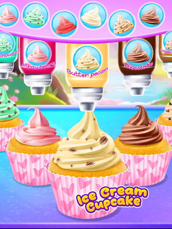 #4. Cupcake Maker: Unicorn Cupcake (Android) By: Kid Kitchen Fun Media